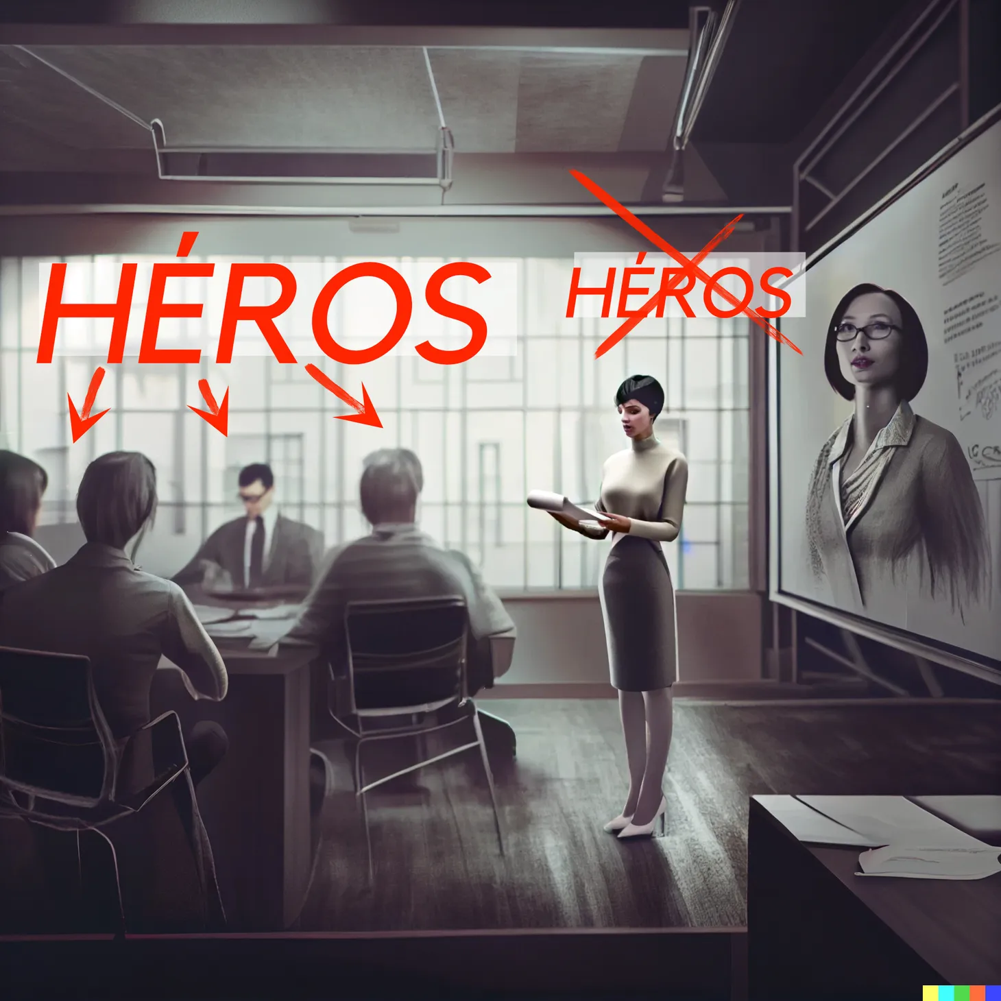 NE SOYEZ PAS LE HÉROS (Conseil de l’équipe étoile de présentation de Saatchi & Saatchi.)